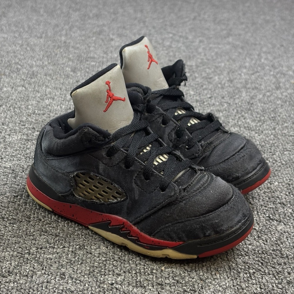 Nike Air Jordan 5 V Retro SATIN BRED 440890-006 Unisex Child Toddler Size 10 C‎